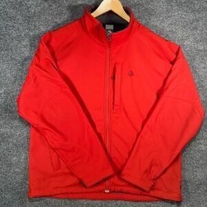 Nike ACG Softshell Jacket Mens XL Red Fleece Lined Outdoor Hiking Vintage 90's